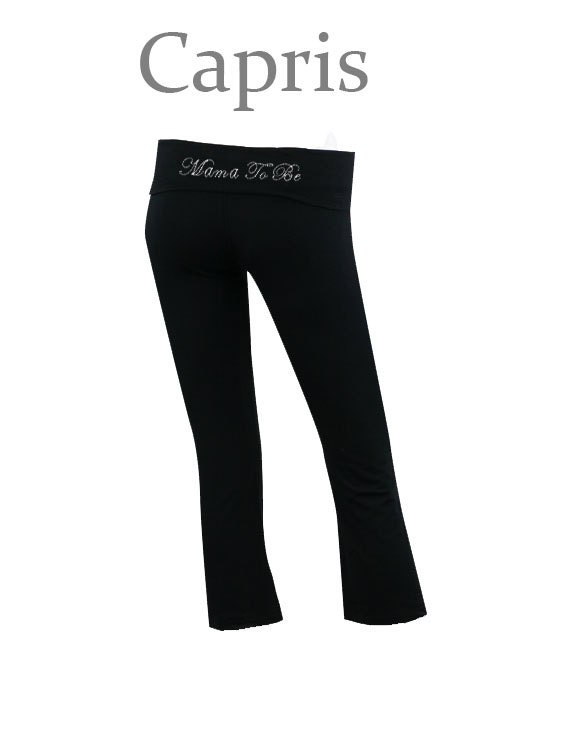 Women Maternity Yoga Pants - Black