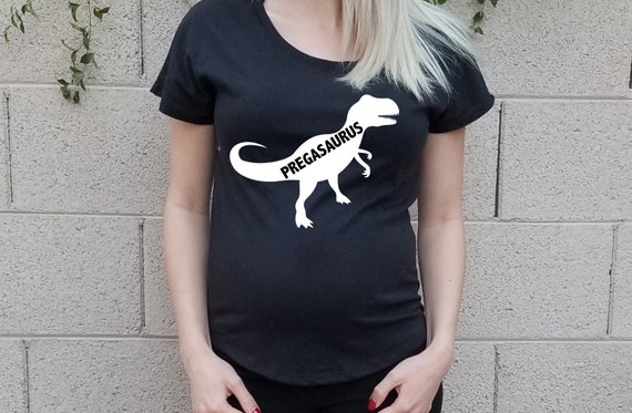 PREGASAURUS Shirt Future Mom Shirt Funny Pregnancy