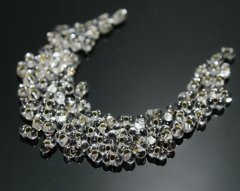 Clear Crystal Farfelle Bowtie Shape Beads Czech Crystal Beads 2x4mm Approx. 100pcs