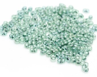 Ice Green Color Crystal Farfelle Bowtie Shape Beads Czech Crystal Beads 2x4mm Approx. 100pcs