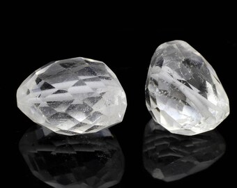 Large Natural Phantom Quartz Freeform Faceted Nuggets Beads Gemstone 1