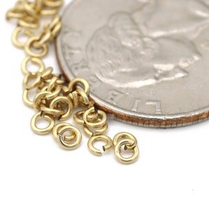 Gold Filled Open Jump Rings 3mm 1mm Thick 10pcs