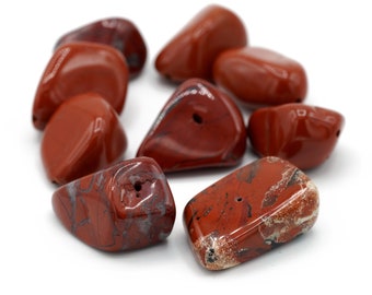 Large Chunks of Genuine Red Agate Nuggets Round Beads 20-30mm 4pcs