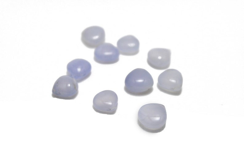 Genuine Natural Chalcedony Stones Teardrop Shaped 8-9mm 6pcs Approx 15CTW image 2