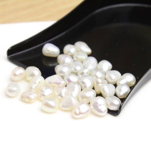 White Freshwater Pearls Approx. 5mm 10pcs image 4