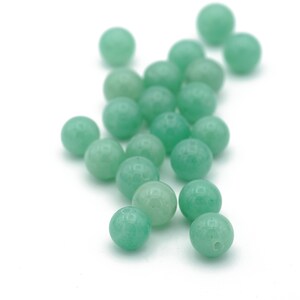 Genuine Round Smooth Jade Beads 8mm 10pcs