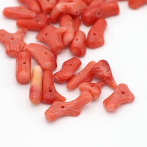 Vintage Coral Branch Shaped Beads 10-15mm 10pcs