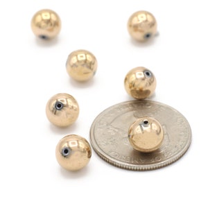 Rose Gold Hematite Round Beads: 8mm, 10pcs
