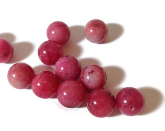 Genuine Pink Agate Balls 12mm 6pcs