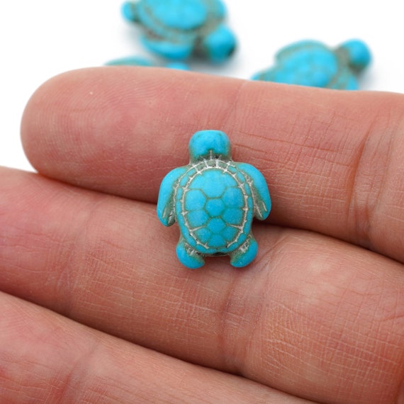 Perles Synthétiques Forme Tortue Et étoile De Mer Turquoise - Fil De 50,4 Cm - Pour Création Bijoux, DIY (rose)