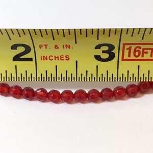 15 Strand of Faceted 4mm Carnelian image 4