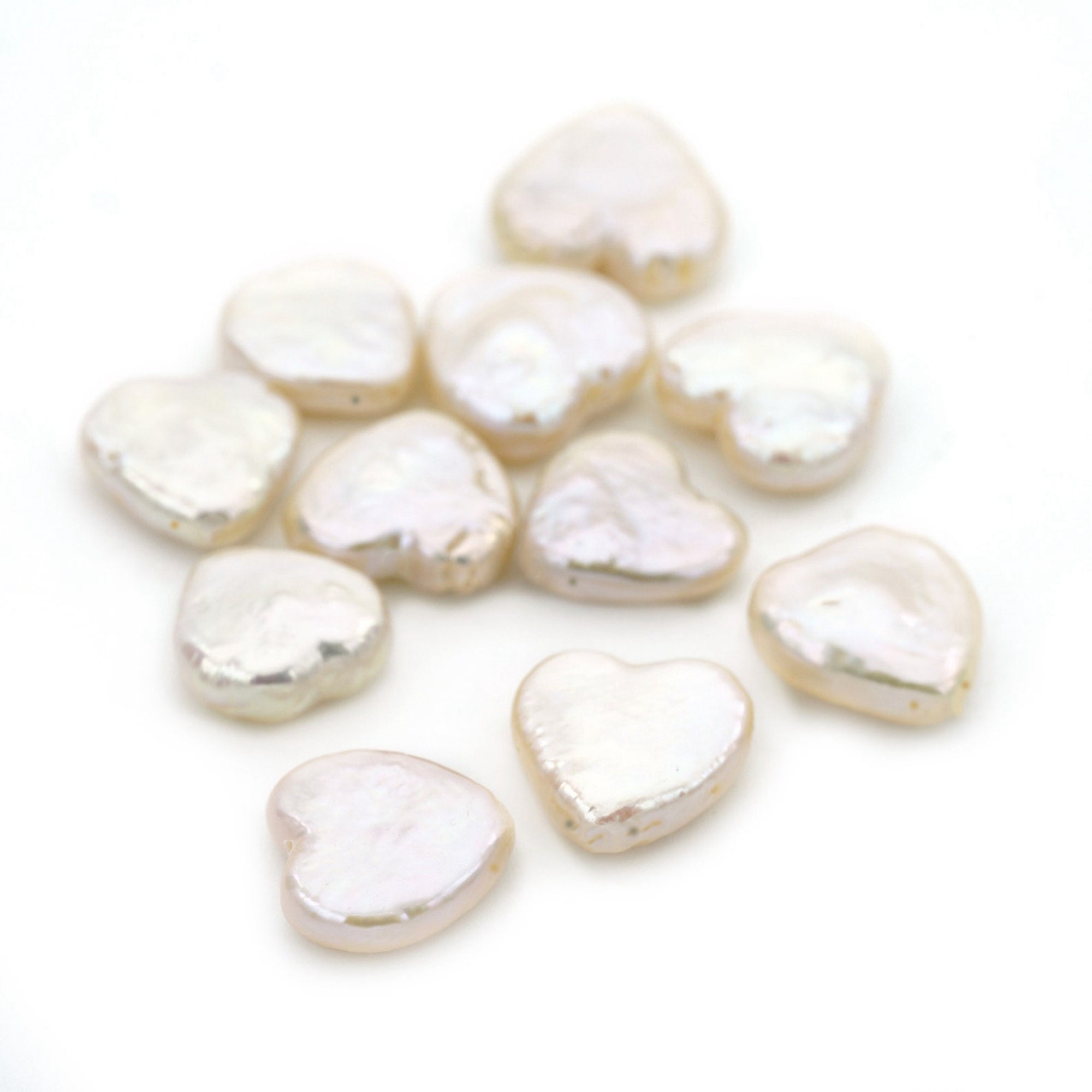 Pearl Heart Shaped Nail Flat Bottom Jewelry Jewelry Nail Beads Accesso –  TweezerCo