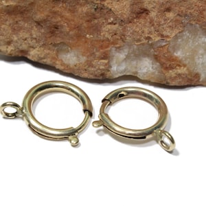Vintage Extra Large Gold Filled Spring Ring Clasps 18mm 1 piece