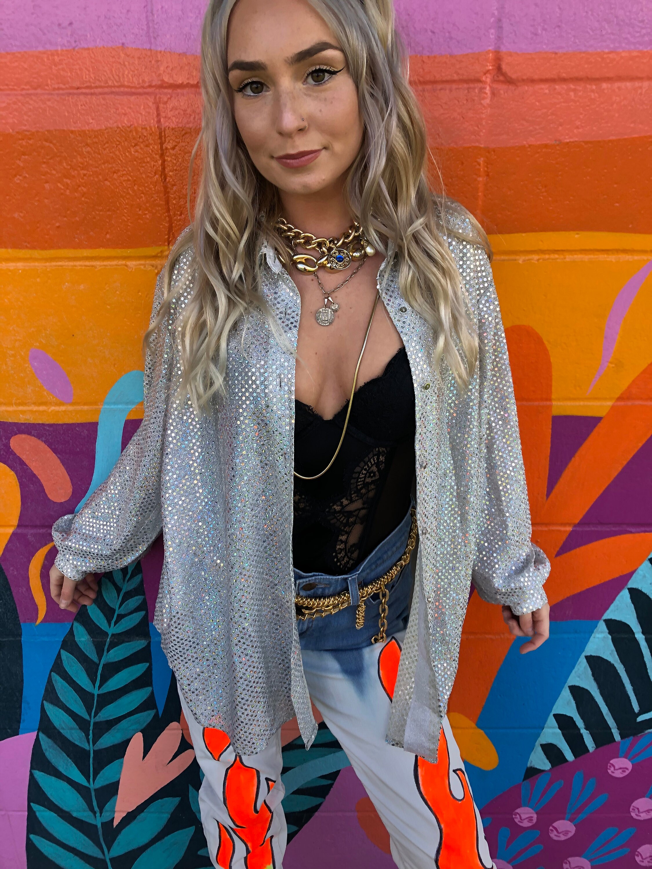 Sparkly disco top Clearance