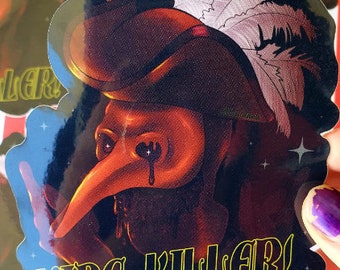 Vibe Killer- Mask of the Red Death Vinyl Sticker