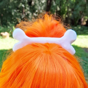 EXTRA 6&quot; Large Big Bone Hair Clip  6.5&quot;  Cave Woman Costume. Bone, Hair, Accessory, Pebbles, Goth, Kawaii