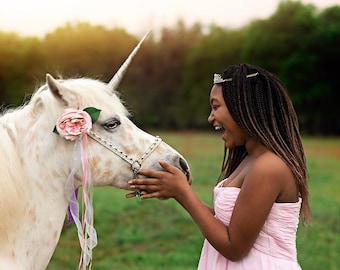 Einhorn Horn für Pferd, Einhorn Horn Pferd, Einhorn Horn für Pferde, 4", 6", 7", 9", 10", 11" You Choose Size Colors Pony