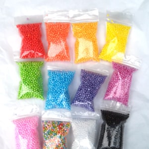 11L Mini Polystyrene Styrofoam Tiny Beads for Slime Balls Small for Floam  Filler DIY Supplies 2-3.5mm Slime Fluffy