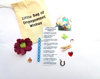 Engagement Gift: Little Bag of Engagement Wishes Keepsake