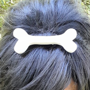 Big Bone Hair Clip, Cave Woman Costume. Bone, Hair, Accessory, Pebbles, Goth, Kawaii image 4