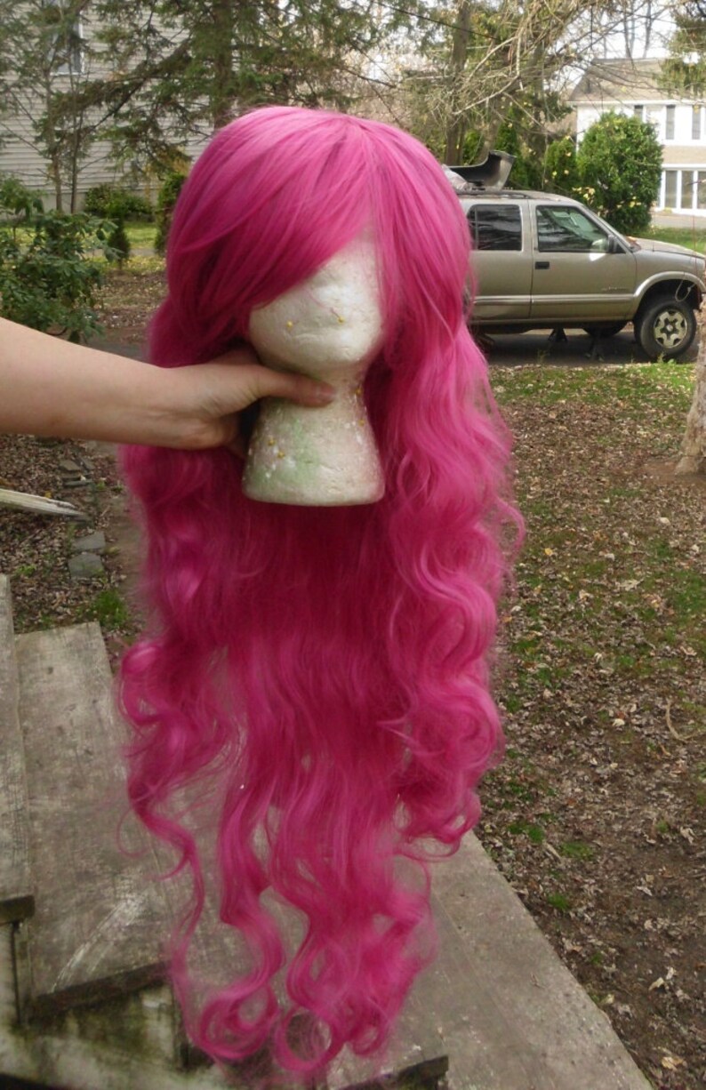 Pink Wig Pinkie Pie wig MLP Cosplay Long Curly Wig Etsy