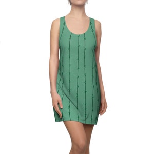 Cactus Dress, Funny Halloween Costume, Tshirt Dress, Unique Costume, Easy to Wear, Racerback Dress