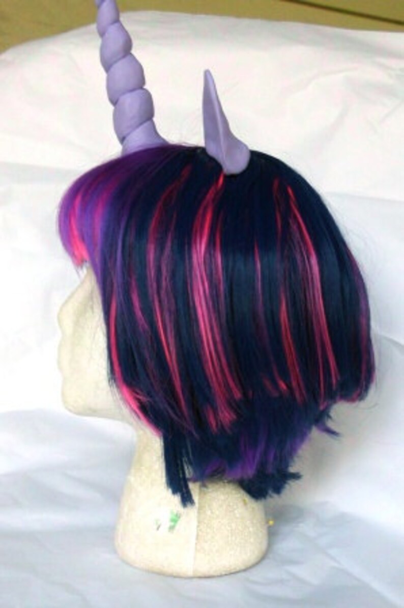 Dusk Shine Wig MLP Unicorn Purple and Pink Costume My Little Pony, Twilight Sparkle, Cosplay my little pony cosplay image 5