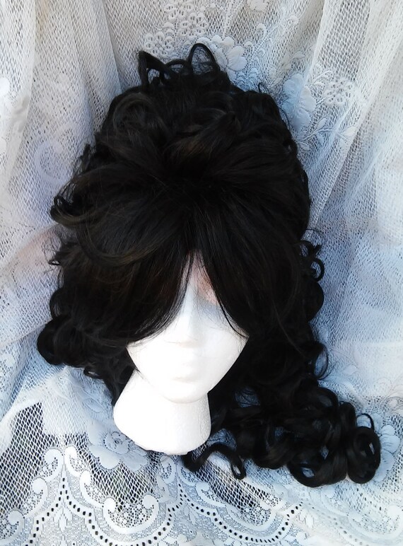 black victorian wig