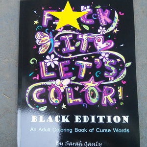 Swear word coloring book curse word big white elephant pages cuss word print printed book, art therapy adult coloring, sweary, gift,funny