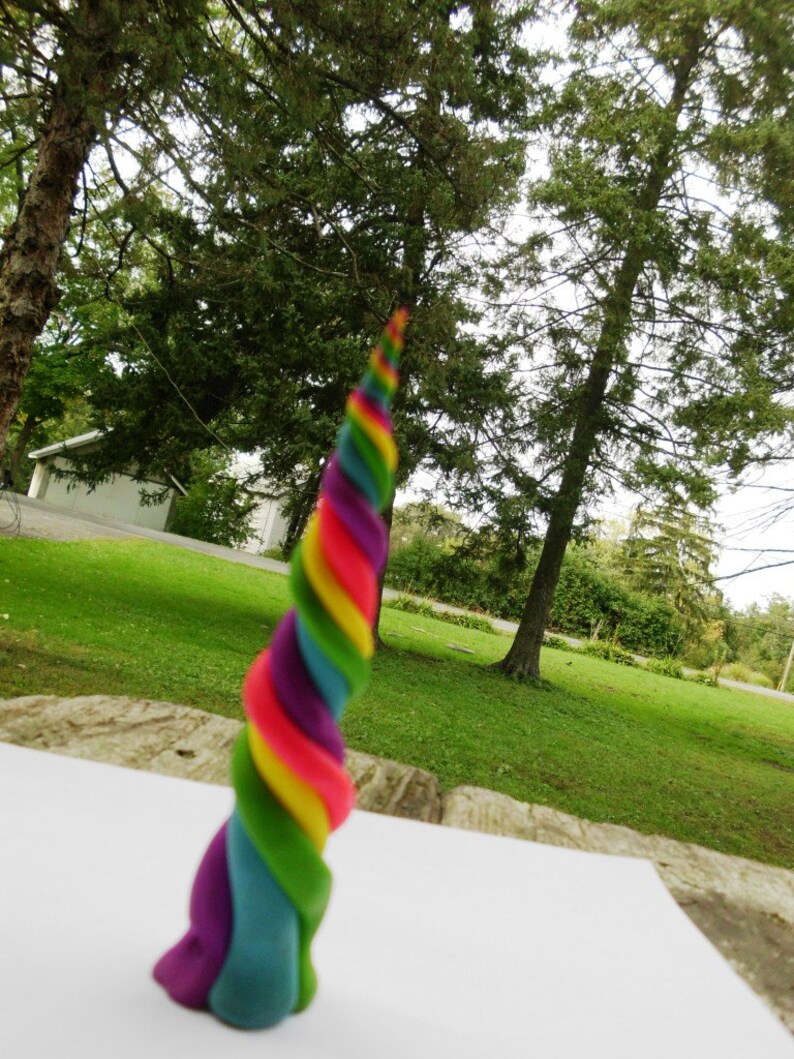 Rainbow Unicorn Horn Neon Colors Unicorn Costume Horns - Etsy