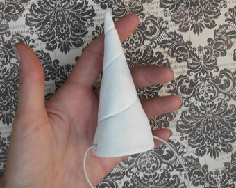White Unicorn Horn Headband 4" My LittlePony The Last Unicorn Narwhal Custom Costume MLP