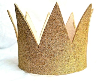 Small Gold Crown, Sparkle, Child Size, 15"- 16"  Where the Wild Things Are, Max, Max's Crown,  King Queen, Crown, Costume, kids, Prince