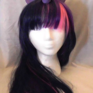 Twilight Sparkle Wig,  MLP Unicorn Purple and Pink Costume My Little Pony , my little pony cosplay