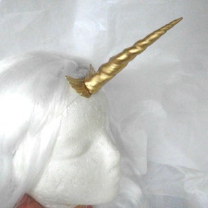 Unicorn Horn Headband Gold, Floating Halloween, Costume, Wings My LittlePony The Last Unicorn Narwhal