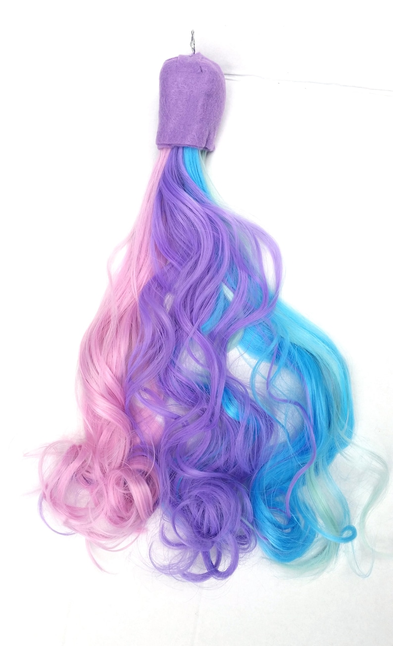 pink my little pony cosplay Pastel Rainbow tail Celestia Unicorn Pony Horse mlp Tail Costume MLP mint light purple blue