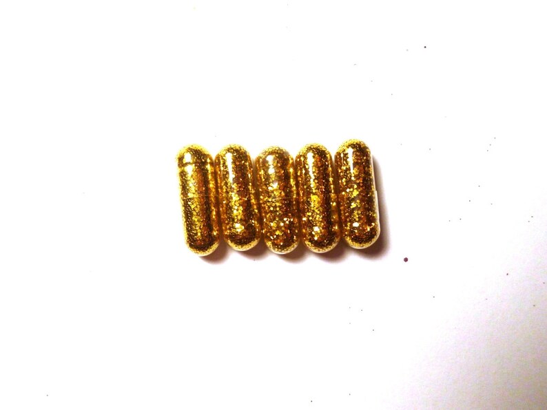 Glitter Pills Glitter Pill 10 Gold Pills Dragon Poop Etsy