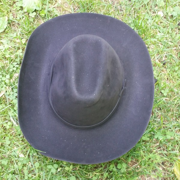 Black Cowboy Hat  Man in Black Costume  Black Foam Cowboy Hat cosplay Black hat Western Party Dress up William