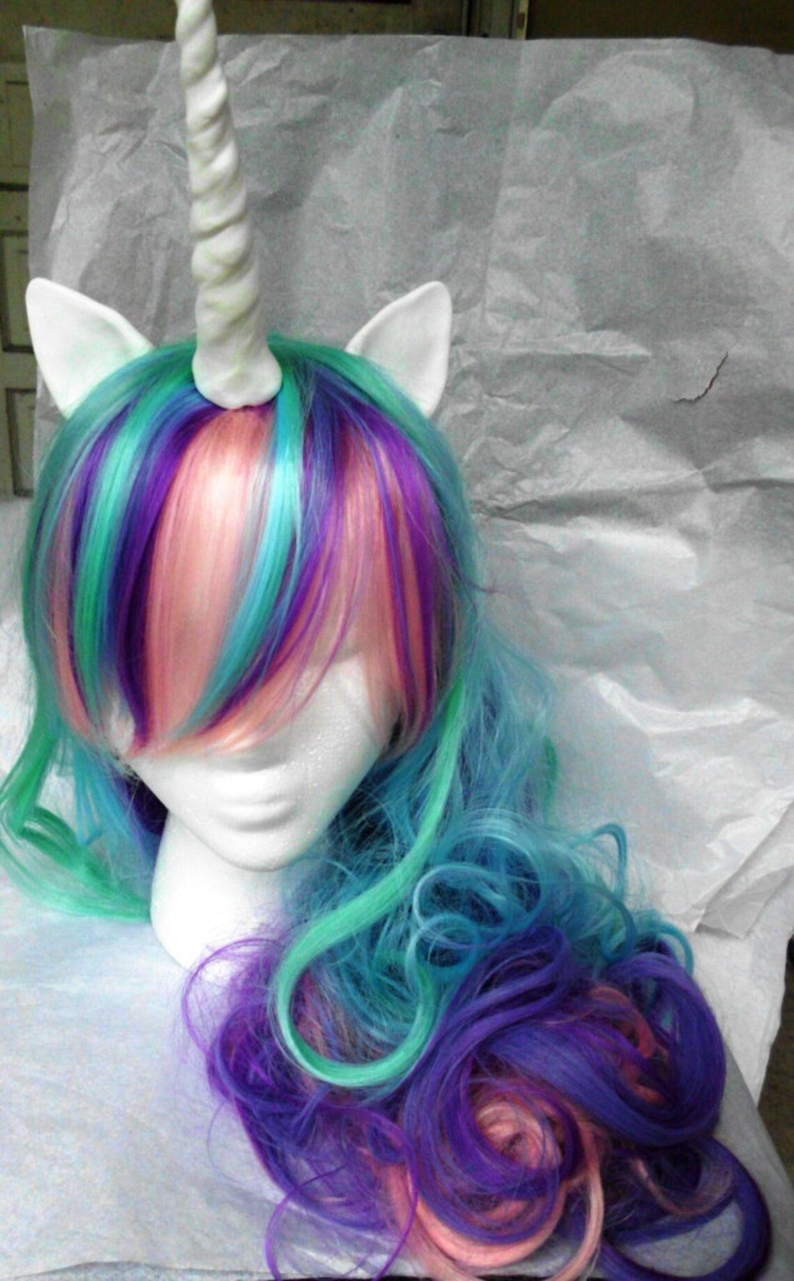 Unicorn Wig Unicorn Costume Princess Celestia No Crown Etsy