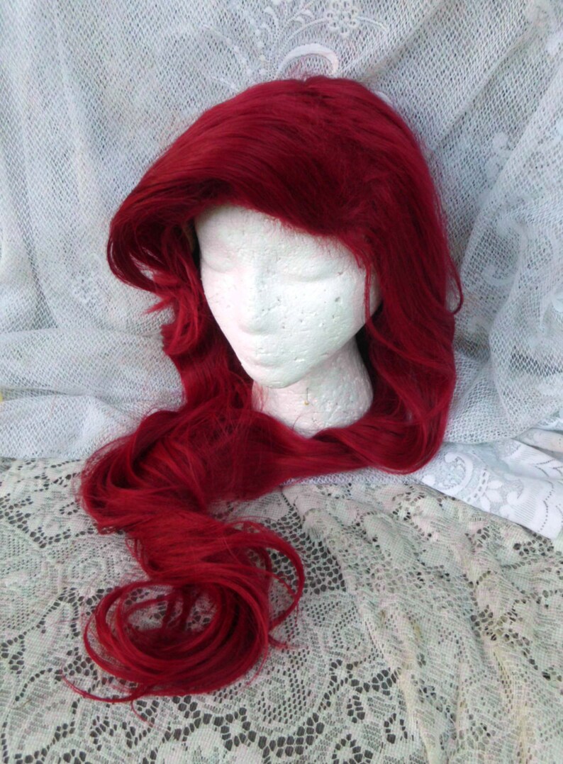Ariel Wig Princess Wig Long Red Wig Mermaid Wig Cosplay Etsy India