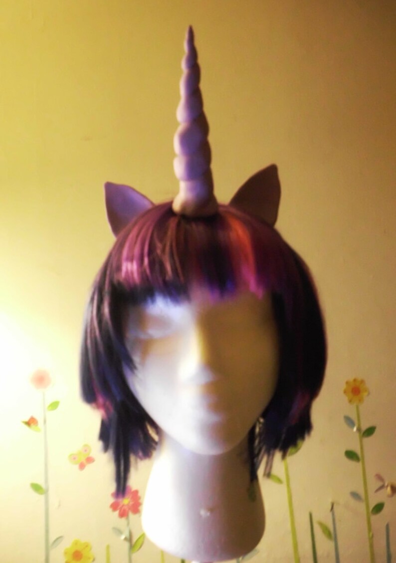 Dusk Shine Wig MLP Unicorn Purple and Pink Costume My Little Pony, Twilight Sparkle, Cosplay my little pony cosplay image 2