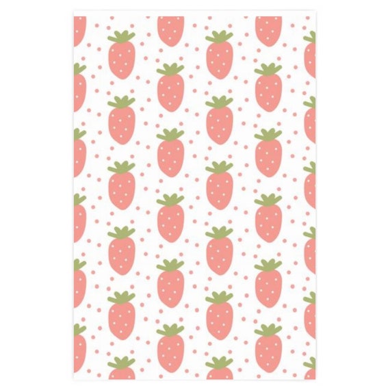 Strawberry Fruit Jam Wrapping Paper