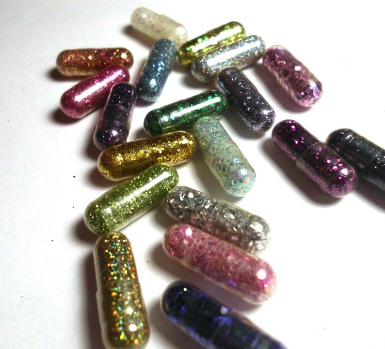 Glitter Pills Glitter Pill Sparkle Pill 50 Pills Unique Etsy