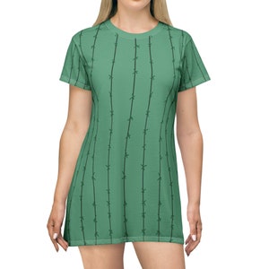Cactus Dress, Funny Halloween Costume, tshirt Dress, Unique Costume, Easy to Wear