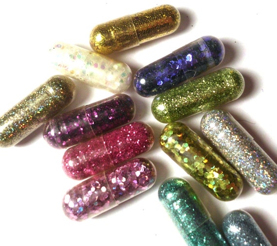 Glitter Pills, Glitter Pill, Sparkle Pill, 10 Pills, Unique Gift