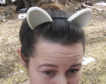 Pony Ears, pony costume, Alligator clip hair clip pony ear Headband Cosplay Dress Up Cat Ears Set MLP  costume ren fair Headband