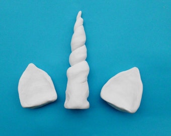 Handmade Unicorn Horn and Ear Set: Lightweight Cosplay Costume