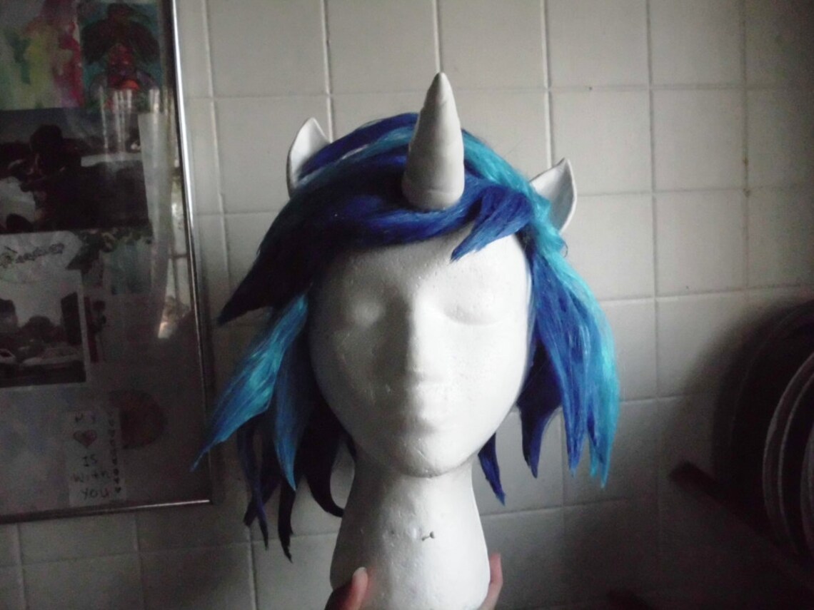 Blue Unicorn Hair Wig - wide 8