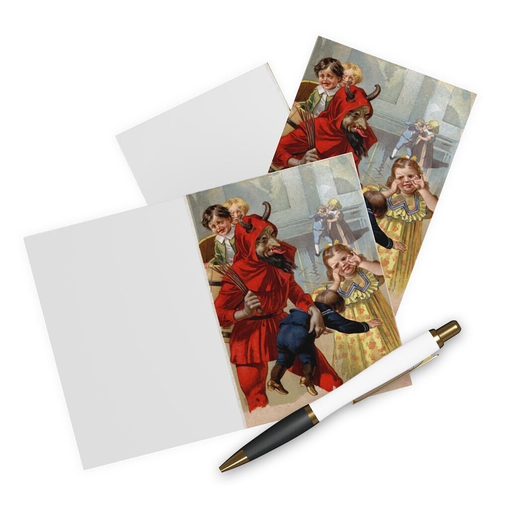 Krampus Greeting Card Alternative Christmas Pack of 5 Horror - Etsy