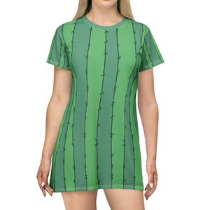 Cactus Dress, Funny Halloween Costume, tshirt Dress, Unique Costume, Easy to Wear, Fun Comfortable, tunic