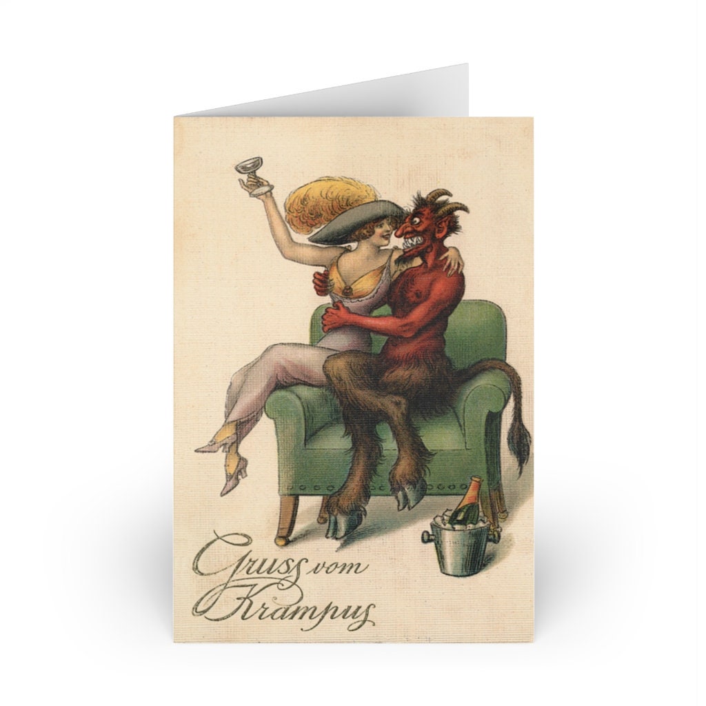 Krampus Greeting Cards Alternative Christmas 10 Pack Horror - Etsy